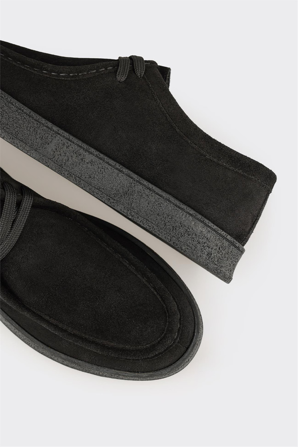 Siyah Deri Erkek Spor Ayakkabı