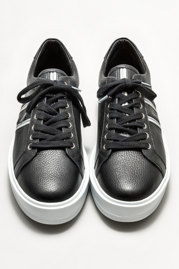 Siyah deri erkek spor ayakkabı - Elle Shoes