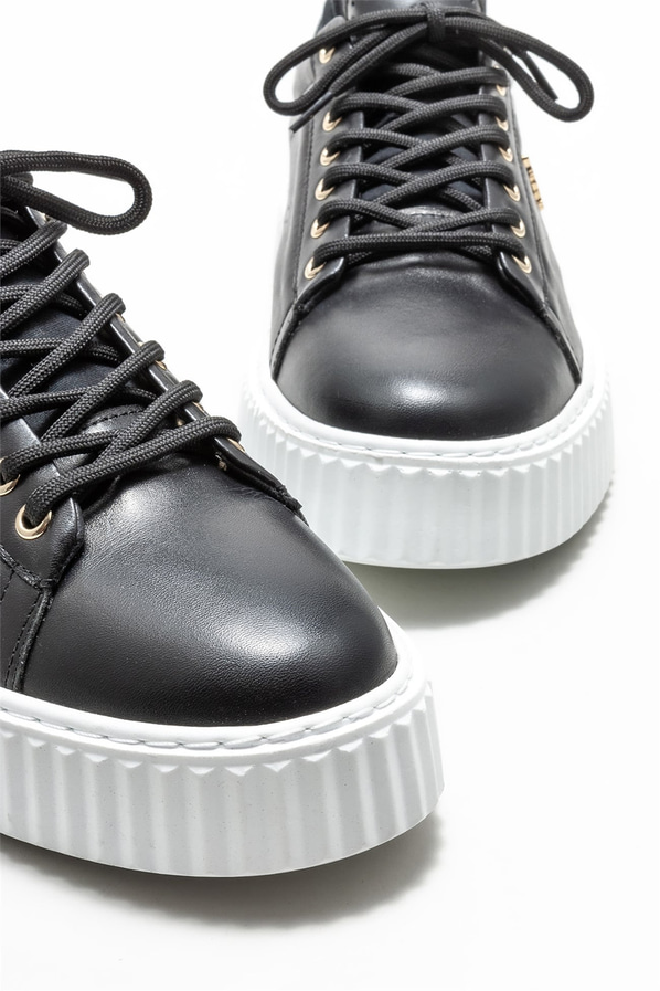 Siyah deri erkek spor ayakkabı - Elle Shoes