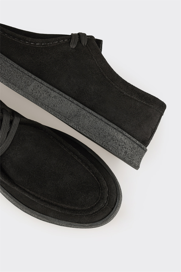 Siyah deri erkek spor ayakkabı - Elle Shoes