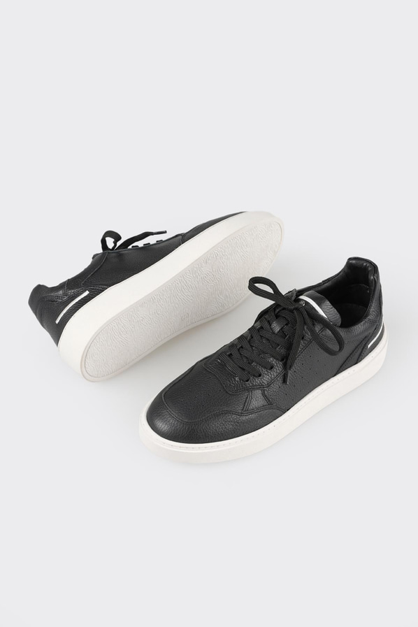 Siyah deri erkek spor ayakkabı - Elle Shoes