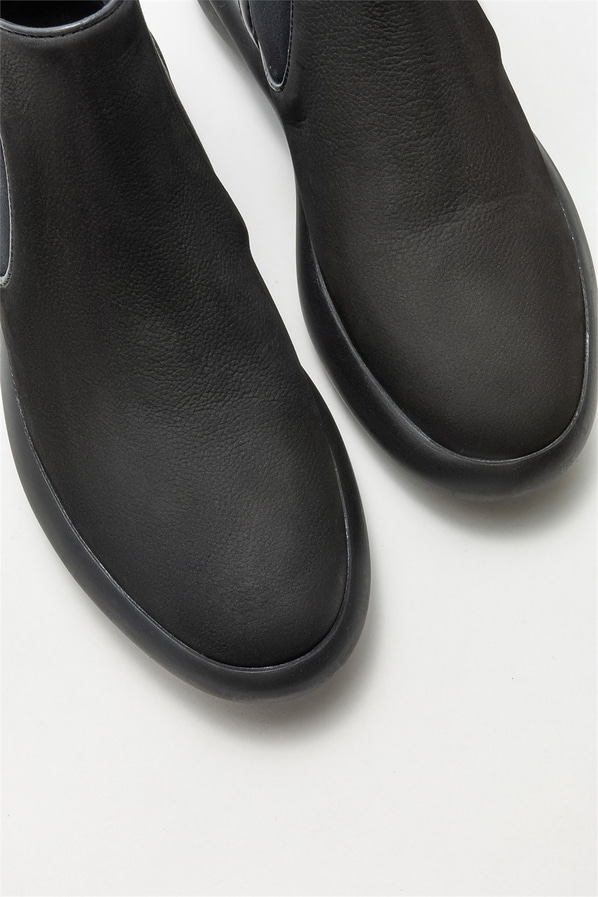 Siyah deri erkek bot - Elle Shoes