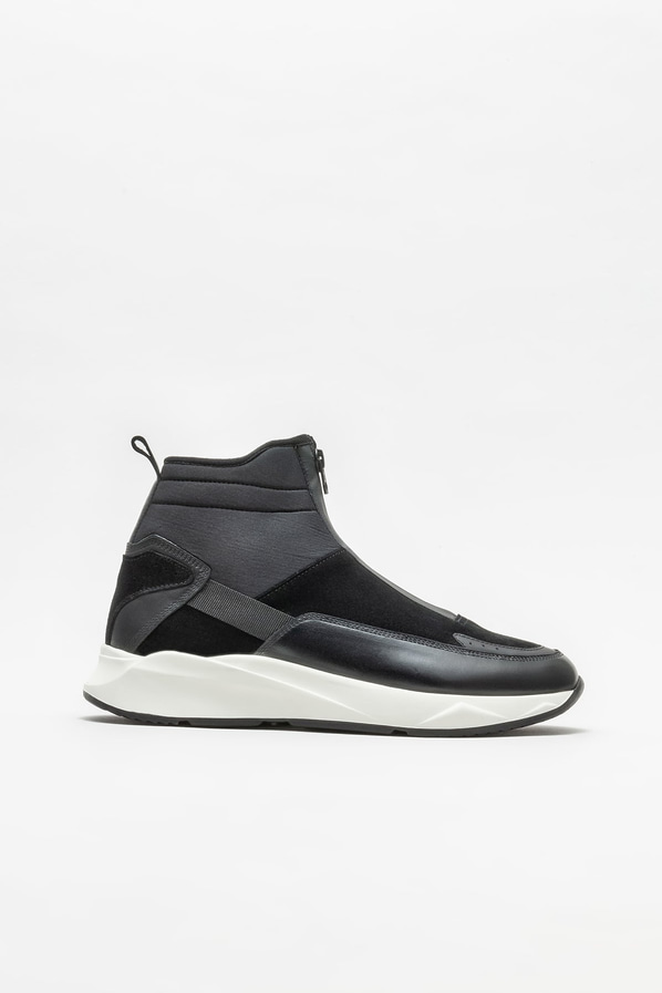Siyah deri erkek bot - Elle Shoes