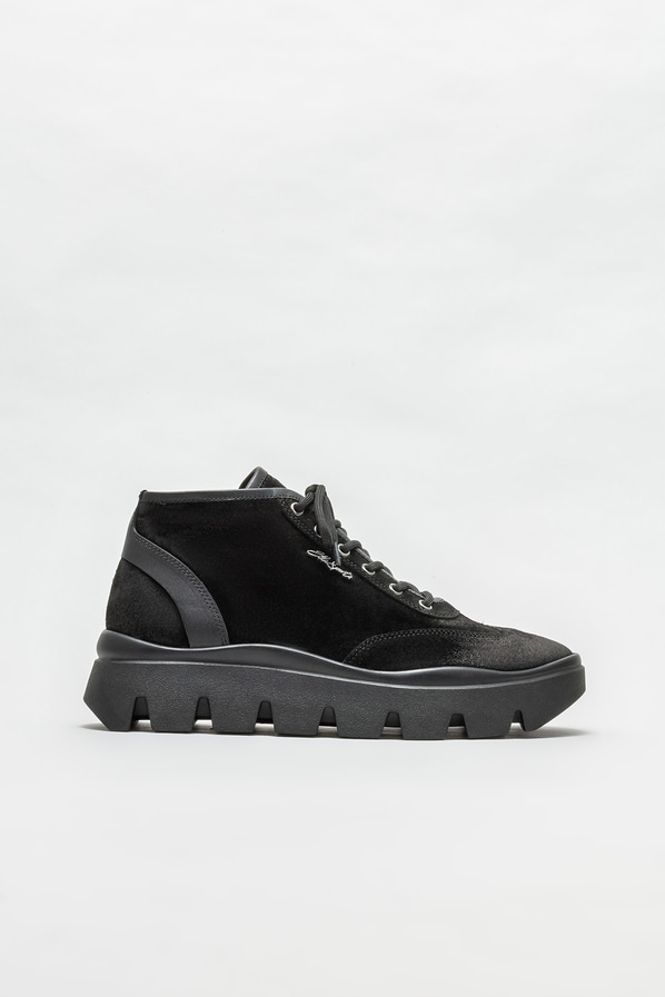 Siyah deri erkek bot - Elle Shoes