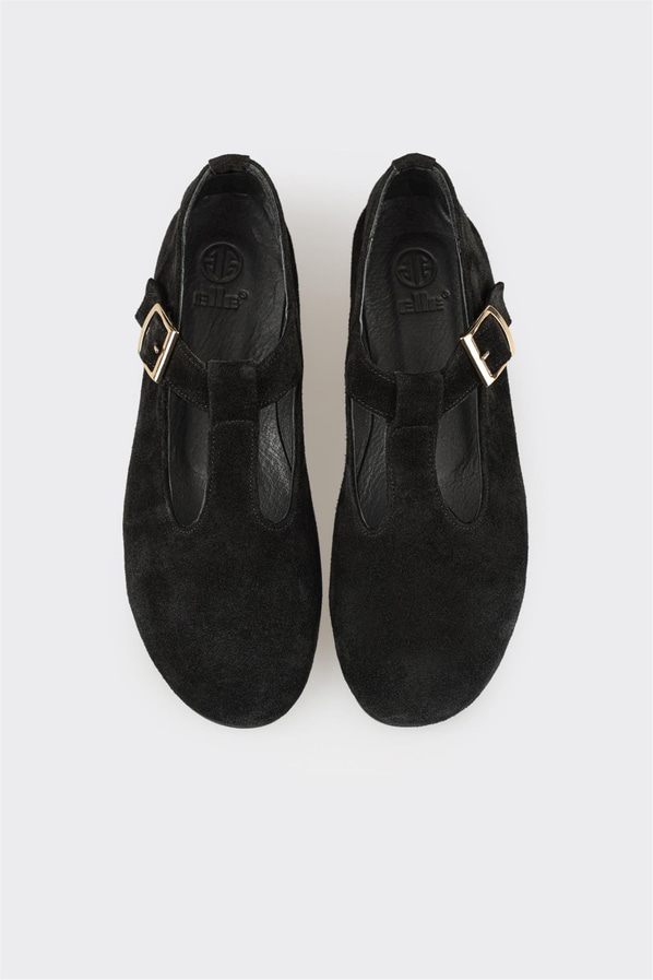 Siyah Deri Kadın Günlük Ayakkabı