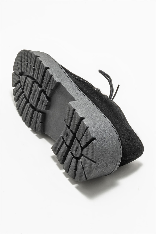 Siyah deri kadın ayakkabı, günlük kullanım için - Elle Shoes