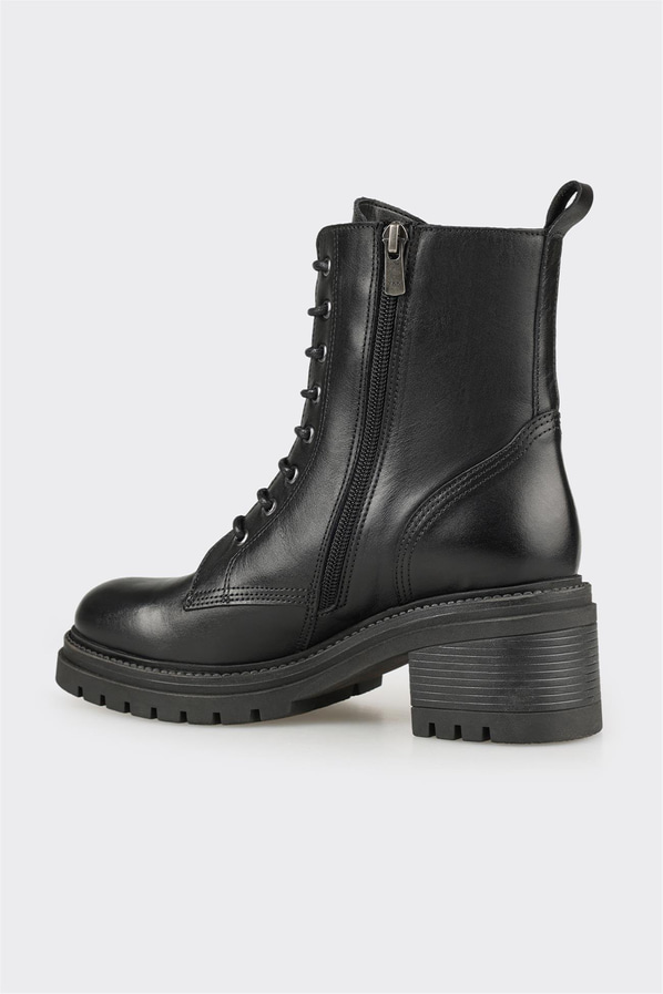 Siyah Deri Kadın Günlük Bot