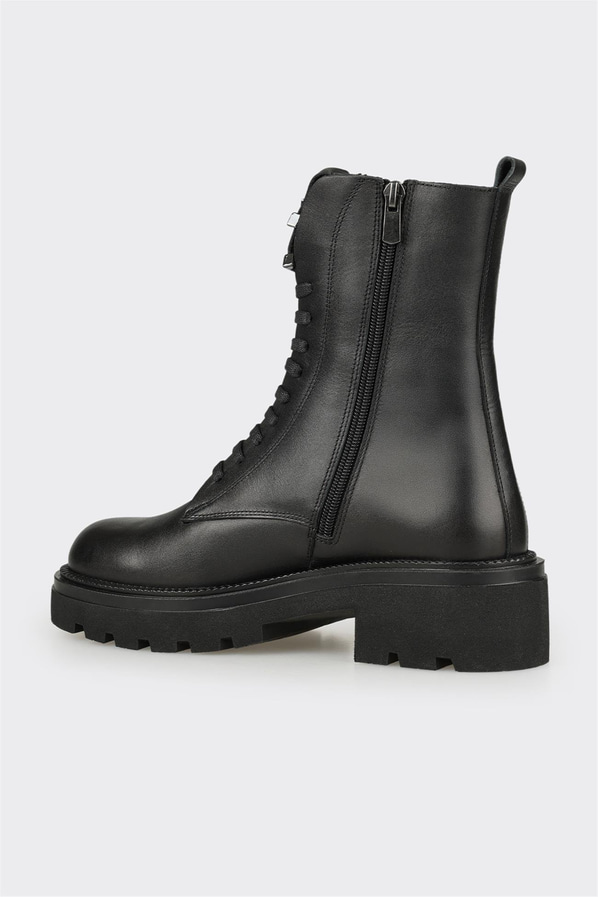 Siyah Deri Kadın Günlük Bot