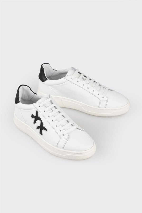 Siyah deri kadın sneaker - Elle Shoes