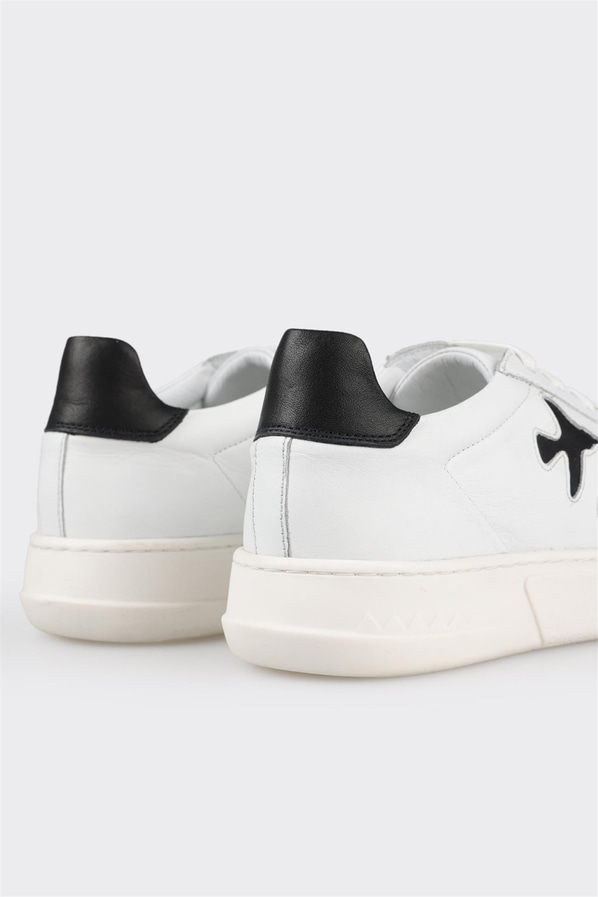 Siyah deri kadın sneaker - Elle Shoes