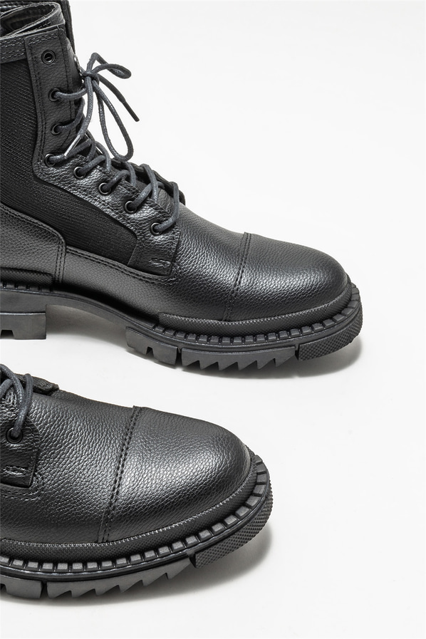 Siyah erkek günlük bot, günlük kullanım için - Elle Shoes