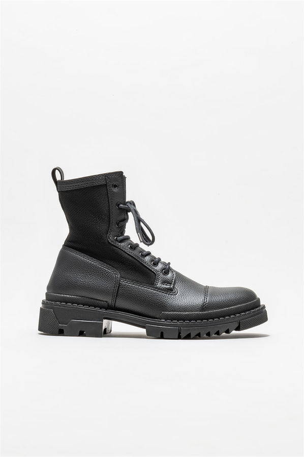 Siyah erkek günlük bot, günlük kullanım için - Elle Shoes