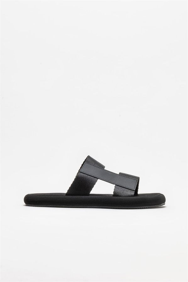 Siyah erkek terlik - Elle Shoes
