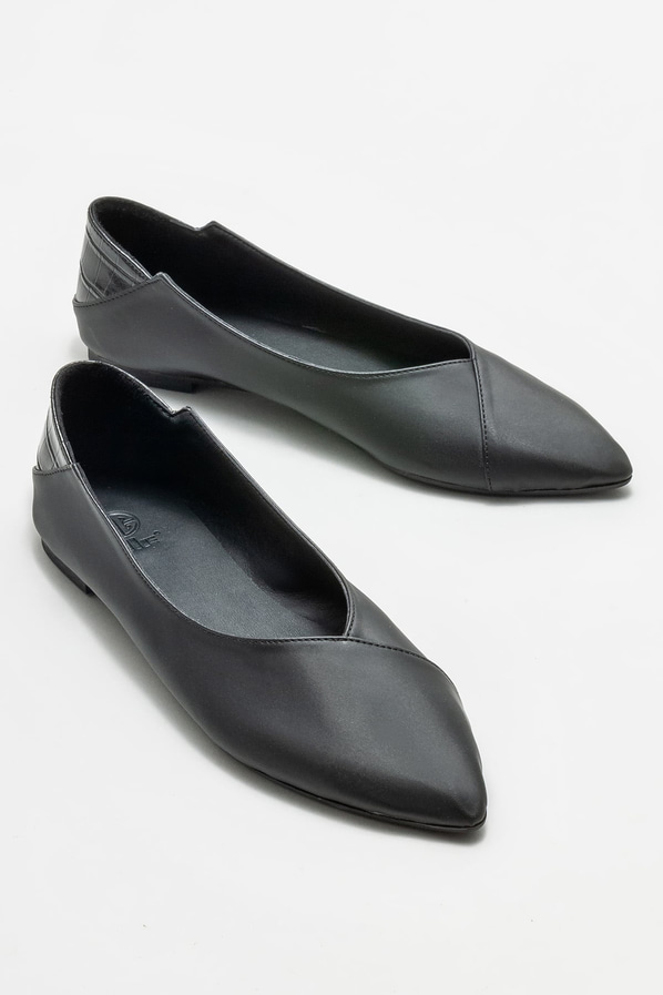 Siyah kadın babet - Elle Shoes