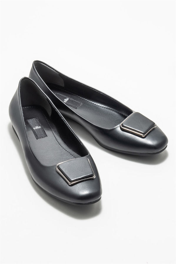 Siyah kadın babet - Elle Shoes