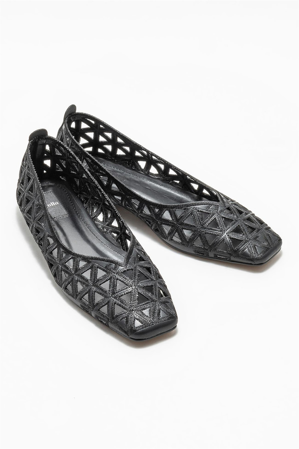 Siyah kadın babet - Elle Shoes