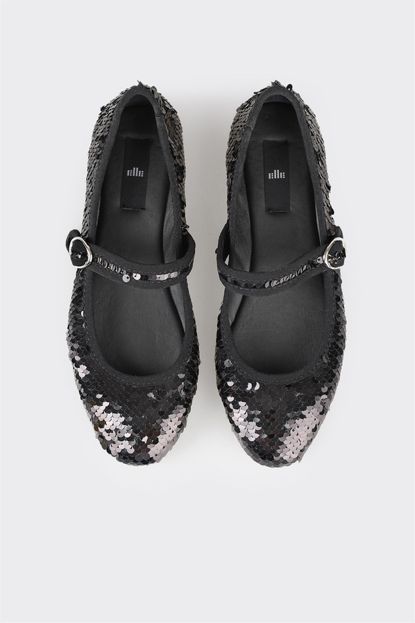 Siyah kadın babet - Elle Shoes