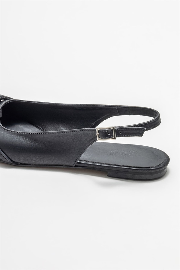 Siyah kadın babet - Elle Shoes