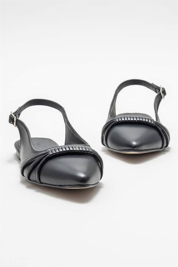 Siyah kadın babet - Elle Shoes