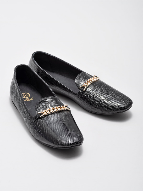 Siyah kadın babet - Elle Shoes