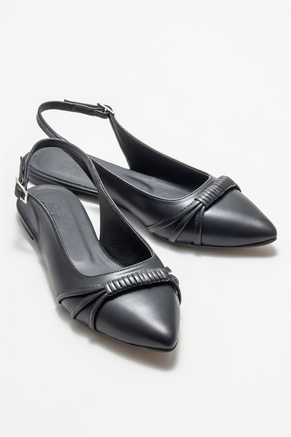 Siyah kadın babet - Elle Shoes