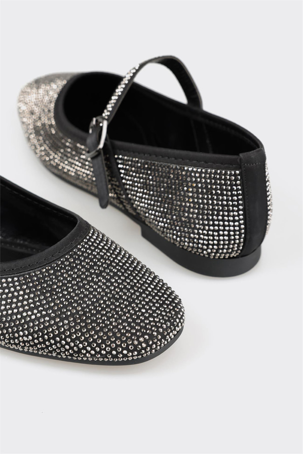 Siyah kadın babet - Elle Shoes