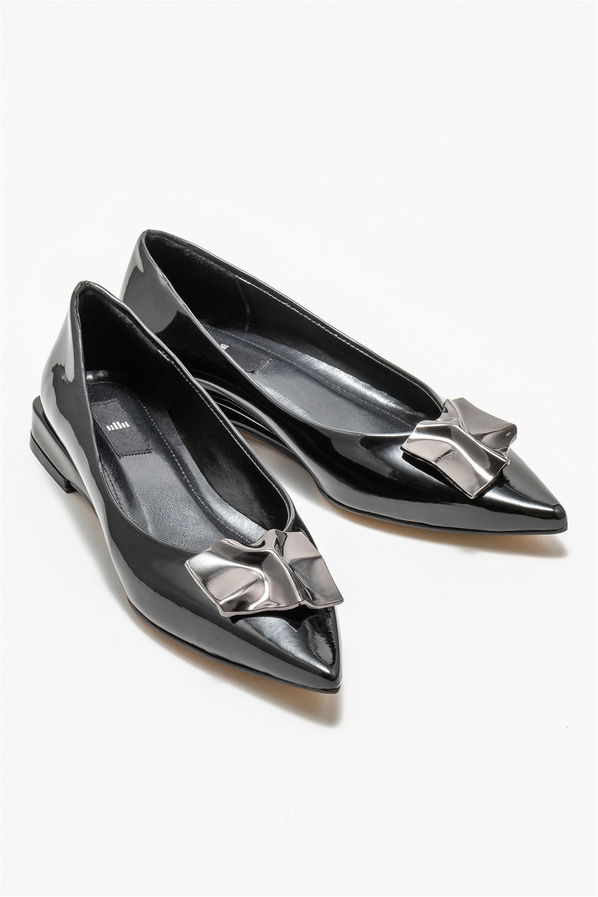Siyah kadın babet - Elle Shoes