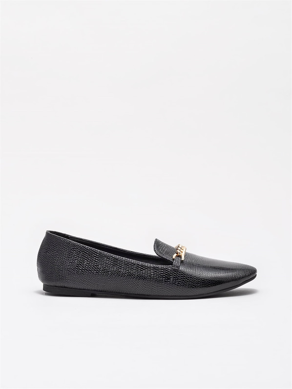 Siyah kadın babet - Elle Shoes