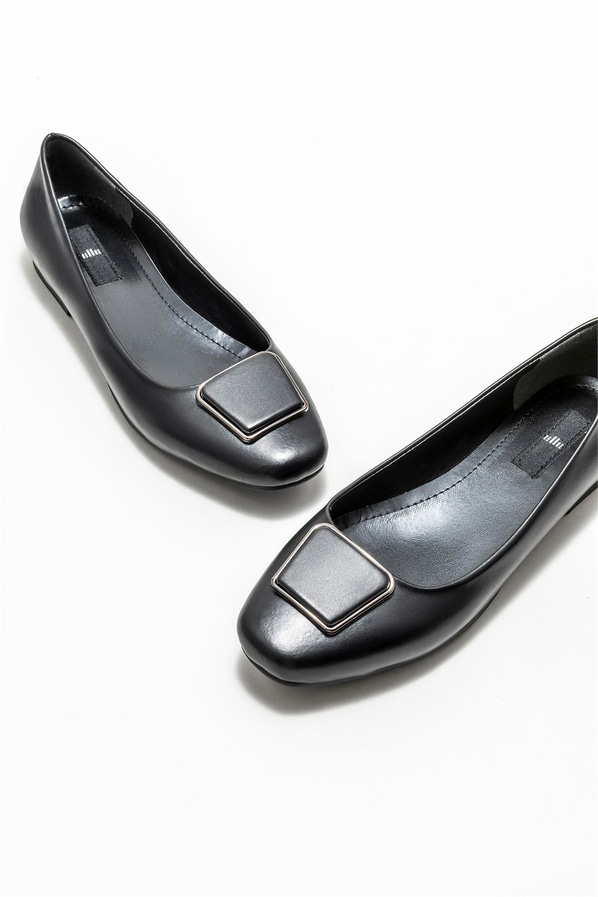 Siyah kadın babet - Elle Shoes