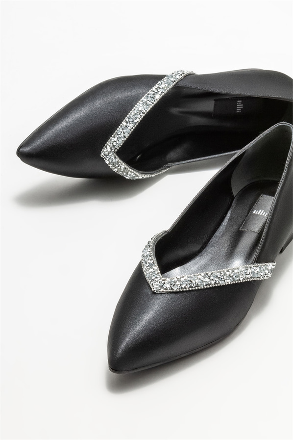 Siyah kadın babet - Elle Shoes