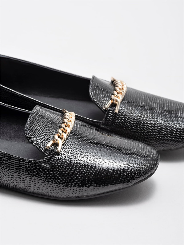 Siyah kadın babet - Elle Shoes