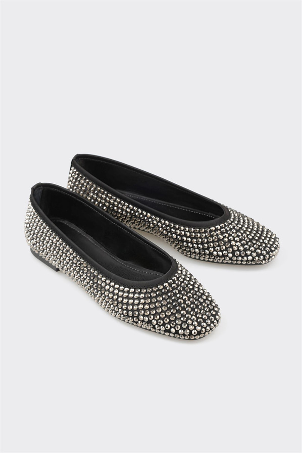 Siyah kadın babet - Elle Shoes
