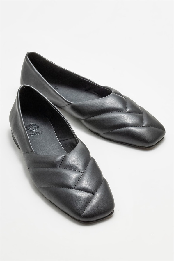 Siyah kadın babet - Elle Shoes