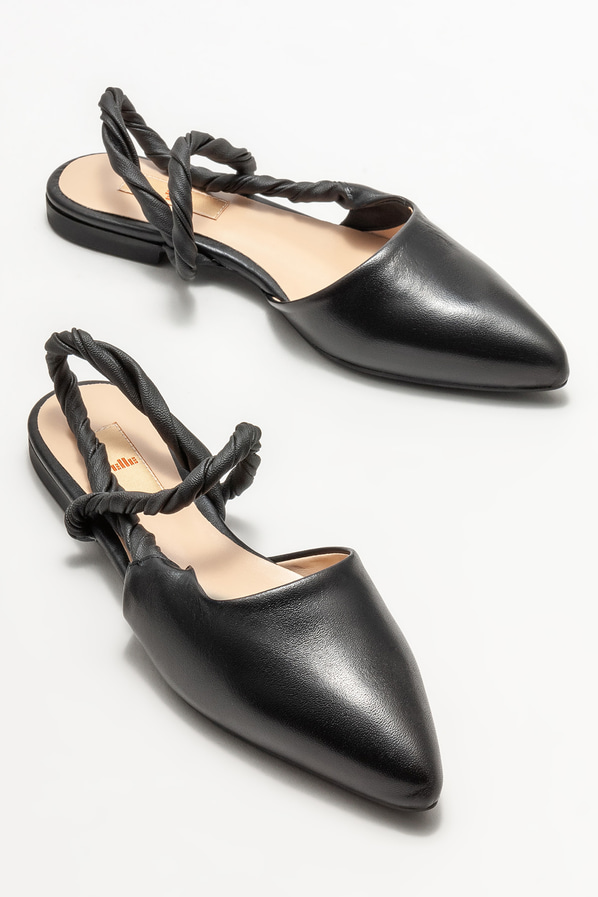 Siyah kadın babet - Elle Shoes