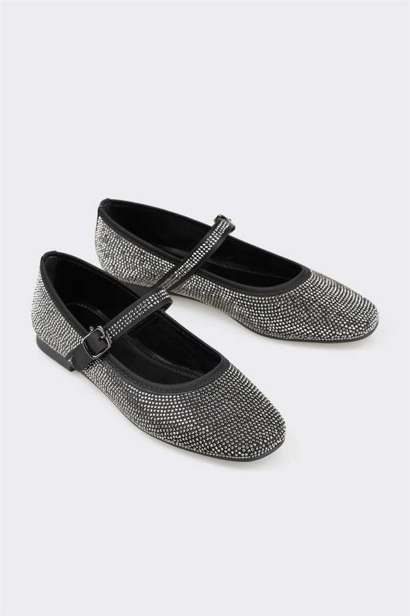 Siyah kadın babet - Elle Shoes