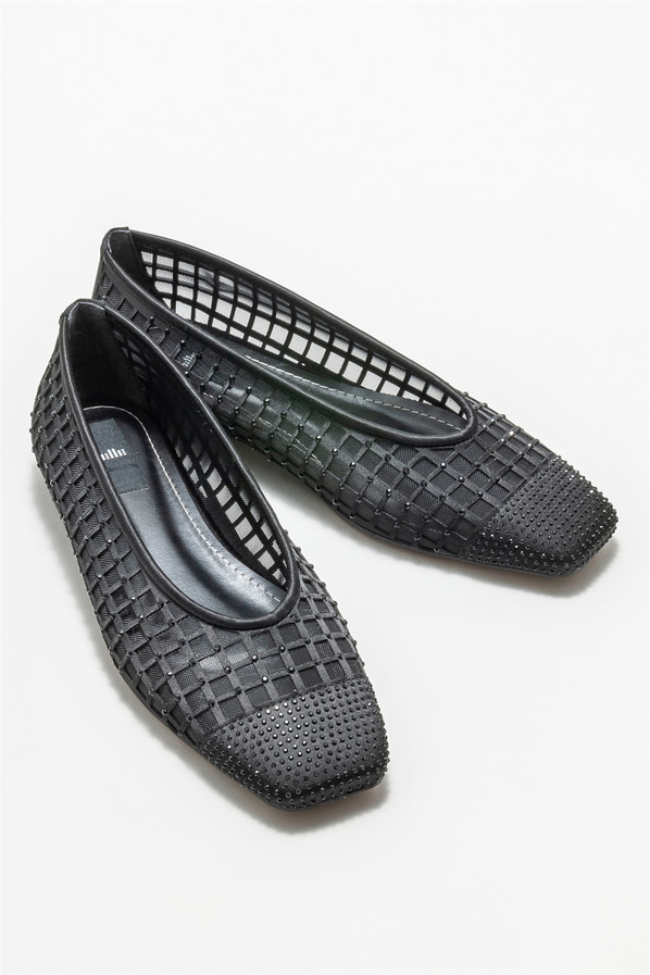 Siyah kadın babet - Elle Shoes