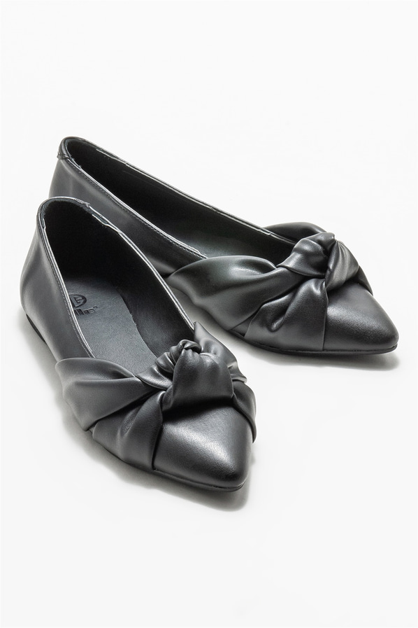 Siyah kadın babet - Elle Shoes