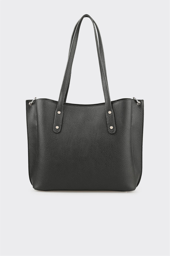 Siyah Kadın Büyük Omuz Çantası