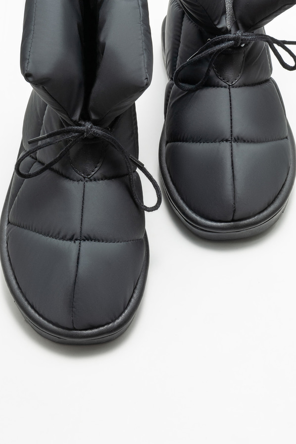 Siyah düz kadın bot - Elle Shoes
