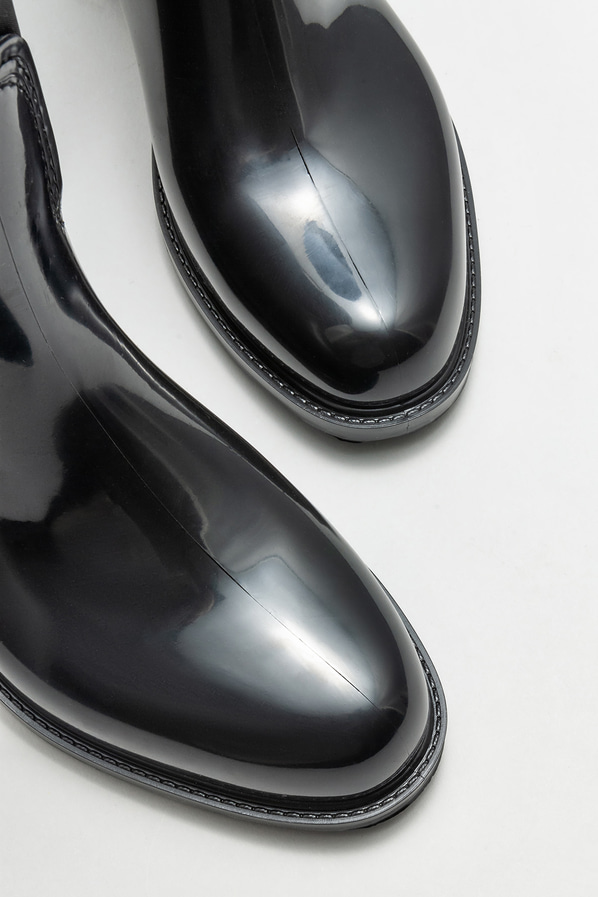 Siyah düz kadın çizme - Elle Shoes