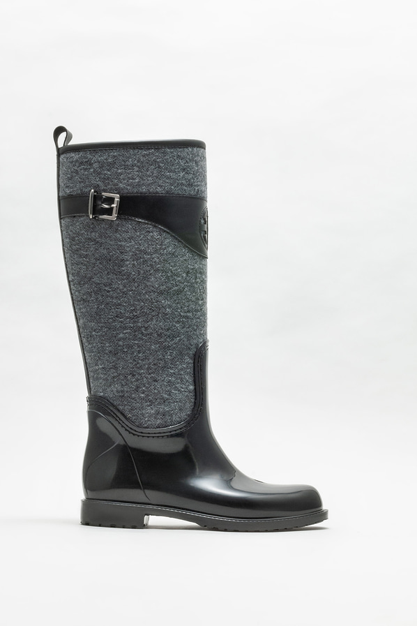 Siyah düz kadın çizme - Elle Shoes