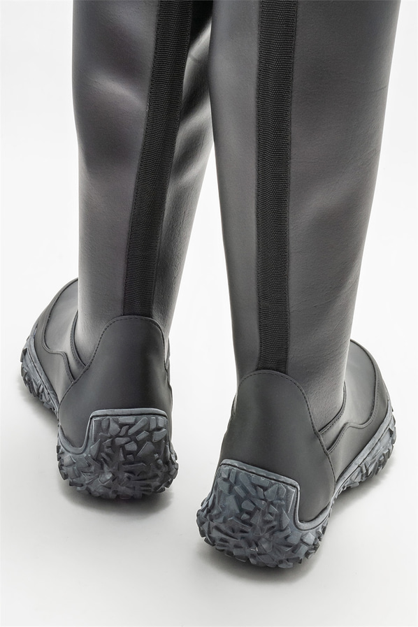 Siyah düz kadın çizme - Elle Shoes