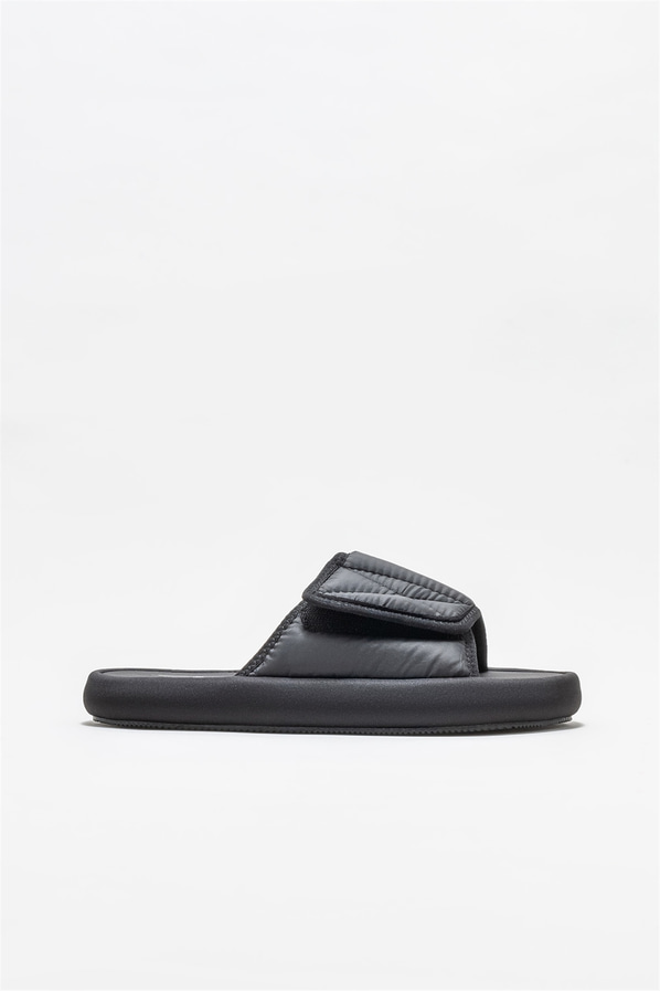Siyah düz kadın terlik - Elle Shoes