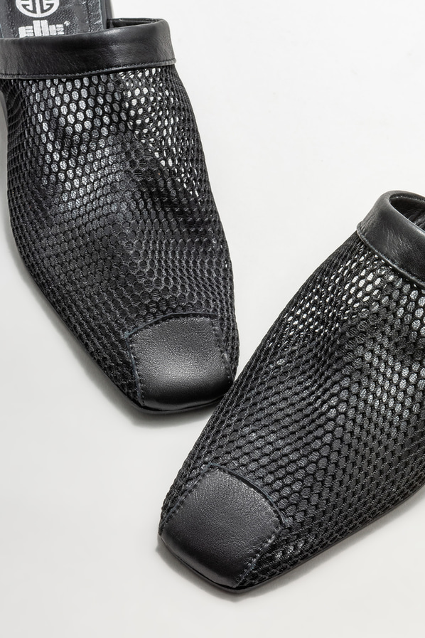 Siyah düz kadın terlik - Elle Shoes