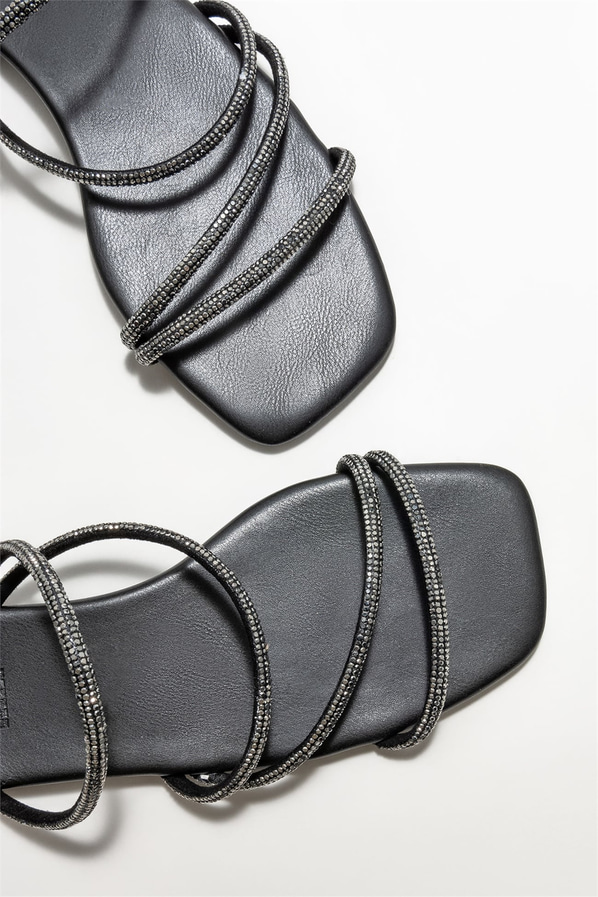 Siyah düz kadın terlik - Elle Shoes