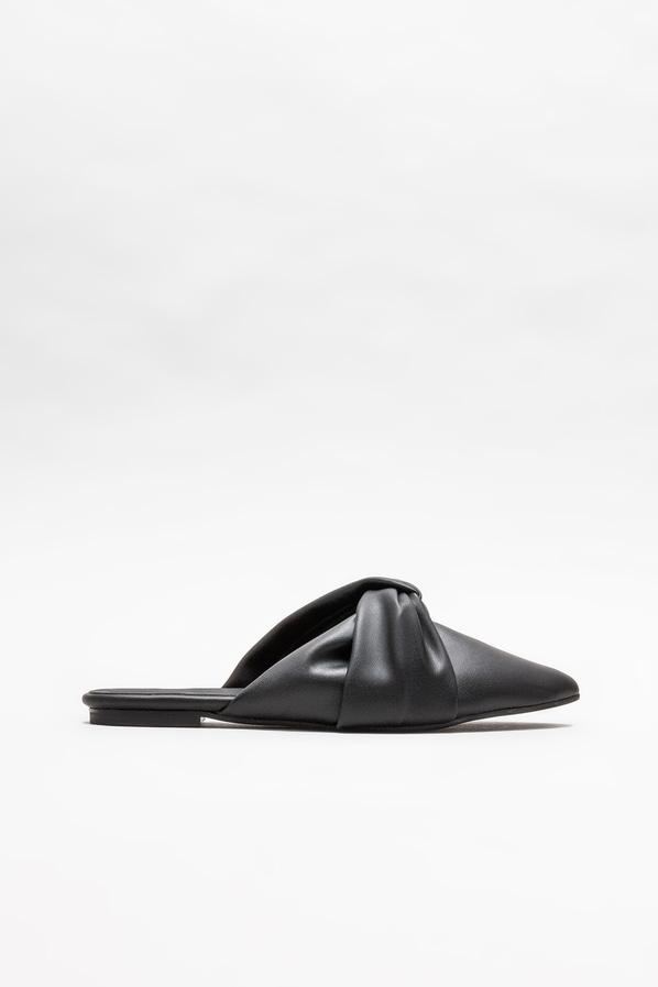 Siyah düz kadın terlik - Elle Shoes