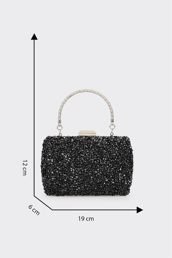 Siyah düz kadın el çantası - Elle Shoes