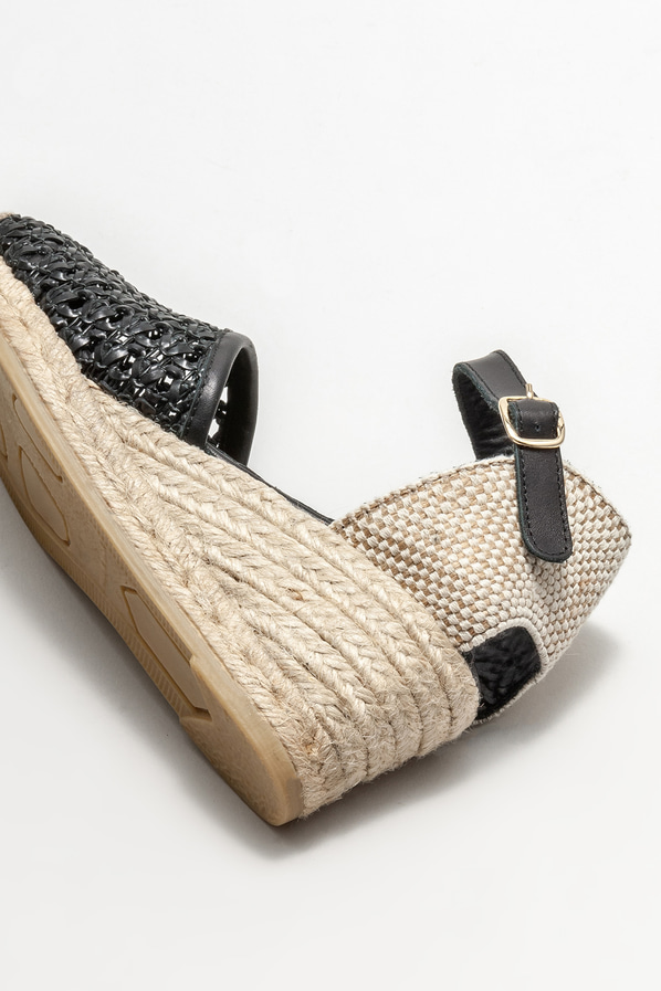 Siyah kadın espadril - Elle Shoes