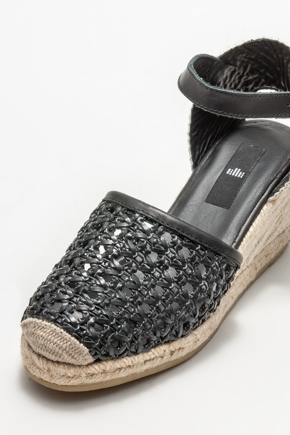 Siyah kadın espadril - Elle Shoes