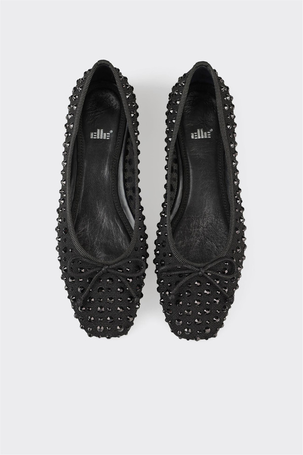 Siyah kadın babet, günlük kullanım için - Elle Shoes